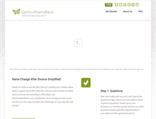 Tablet Screenshot of getyournameback.com